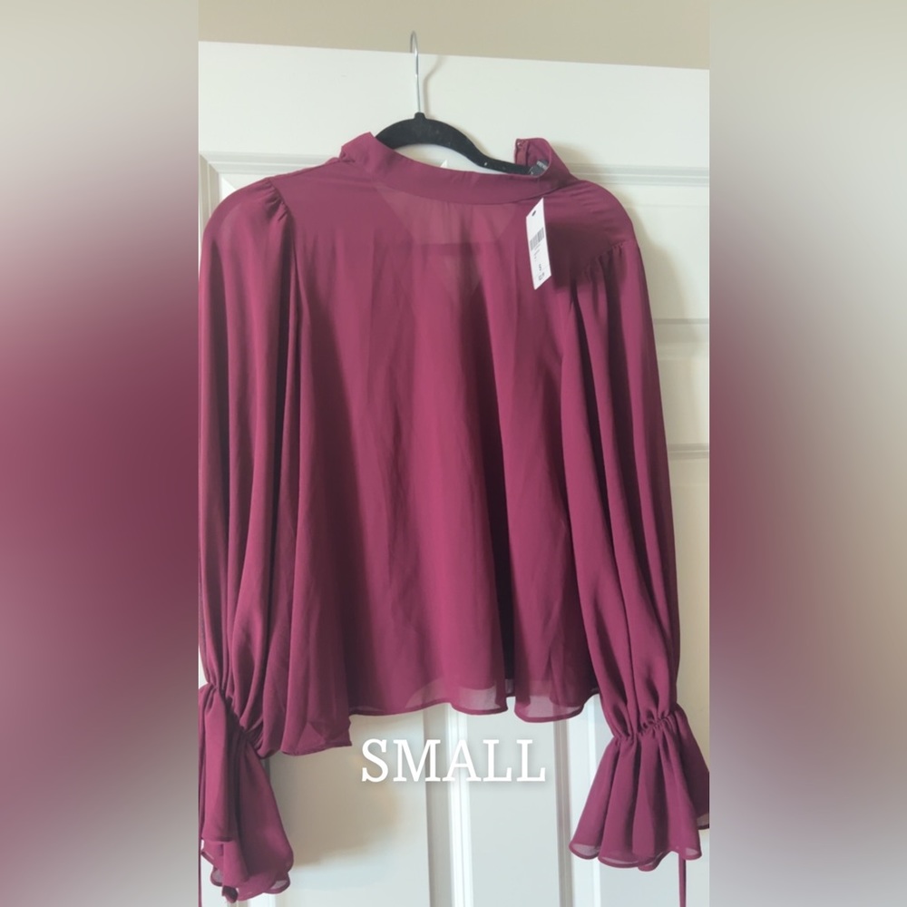 Purple long sleeve high neck